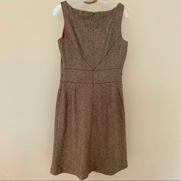 Ann Taylor Tan Midi Dress with Blazer Set - Picture 4 of 7